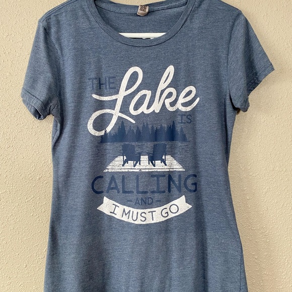 “The Lake is Calling and I must go” Tshirt - Picture 2 of 7